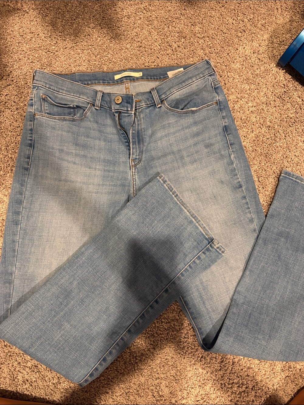 Light Blue Women's boot cup Levi Jeans